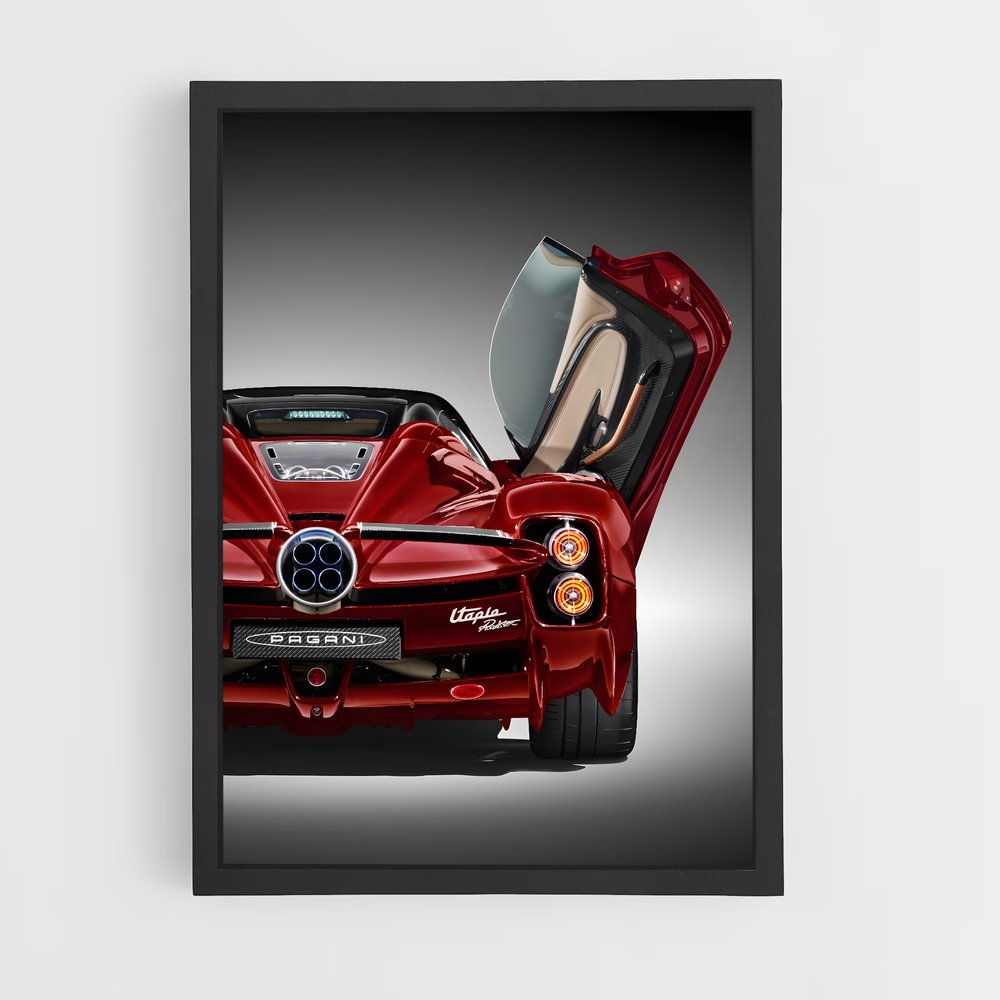 Poster Supercar Utopia – affiche Pagani (vue 2)